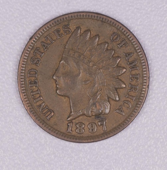 1897 INDIAN HEAD CENT PENNY COIN
