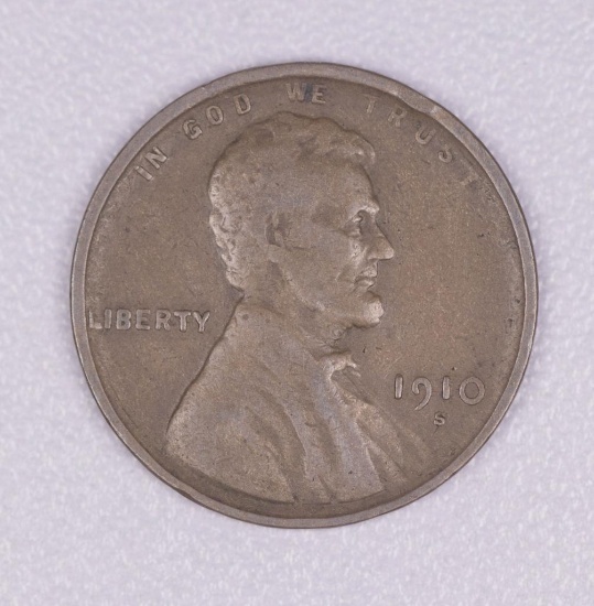 1910 S WHEAT LINCOLN CENT PENNY COIN