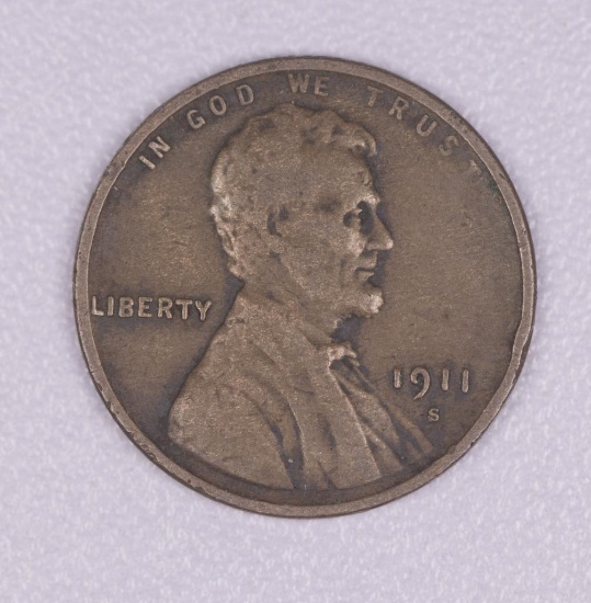 1911 S WHEAT LINCOLN CENT PENNY COIN