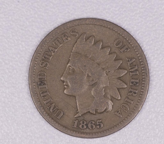 1865 INDIAN HEAD CENT PENNY COIN