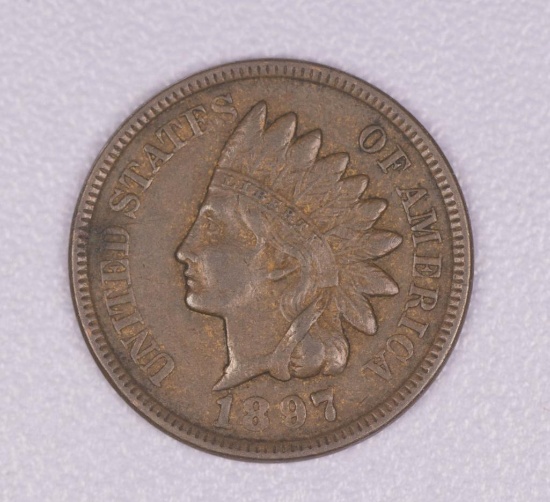 1897 INDIAN HEAD CENT PENNY COIN