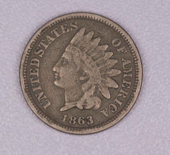 1863 INDIAN HEAD CENT PENNY COIN