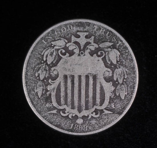 1868 SHIELD NICKEL COIN