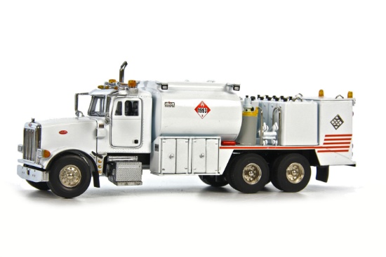 Peterbilt 357 w/Fuel and Lube Body - White