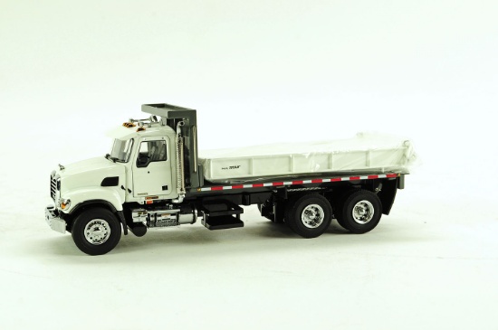 Mack Granite Flatbed Truck - White