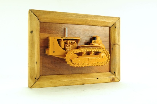 Caterpiller D8 Diesel Tractor - 1/2 on a Wall Plaque
