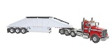 Peterbilt 367 w/Bottom Dump Trailer - Red/White