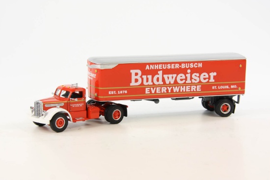 Diamond T 1948 2-Axle Day Cab Tractor w/Budweiser Box