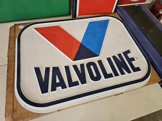 Valvoline NOS Plastic Sign