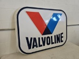New In Box Valvoline Plastic Sign 38