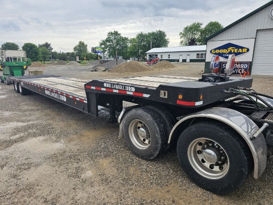 2000 Landoll 930E Traveling Axle Flip Semi Trailer