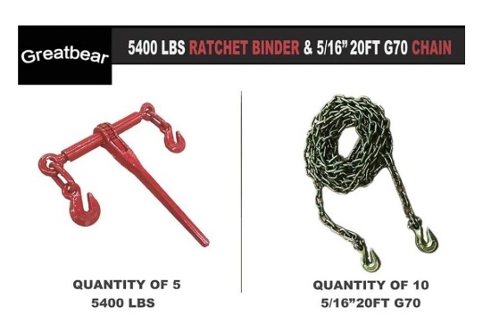 New/Unused Ratchet Binder And Chain