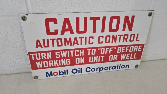 Mobil Oil Corporation SSP Sign 18"x10"