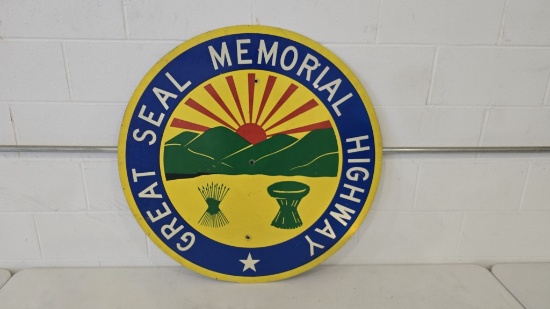 Great Seal Memorial Highway 36" Round Reflective