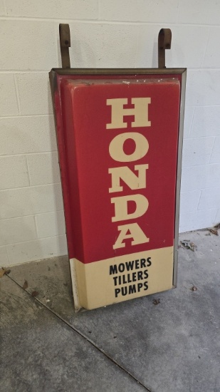 Honda Double Sided Plastic Light Up Sign 56"x25"