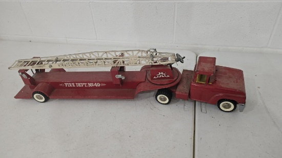 Fire Department #49 Metal Firetruck