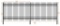 New/Unused 10'x7' Powder Coated Steel Site Fence