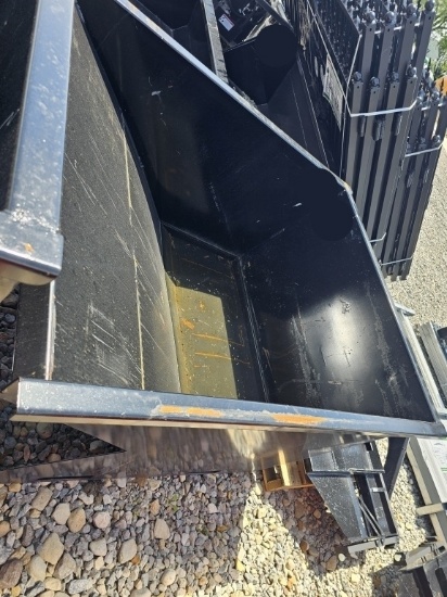 New/Unused 1.5 CY. Skid Steer Hopper With Fork Poc