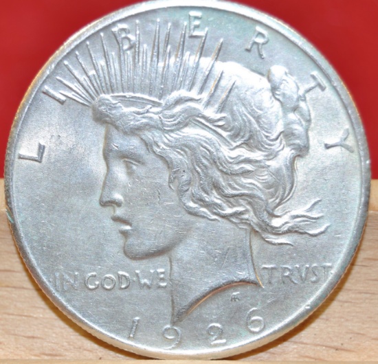 1926 P - Silver Peace Dollar - AU