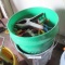 2 buckets of squeeze clamps
