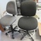 2 chairs on wheels