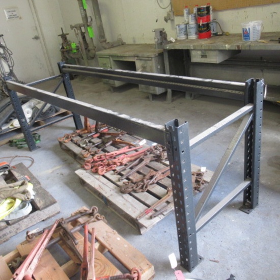 Pallet rack, no contents, 8.5'W 3'T 30"D