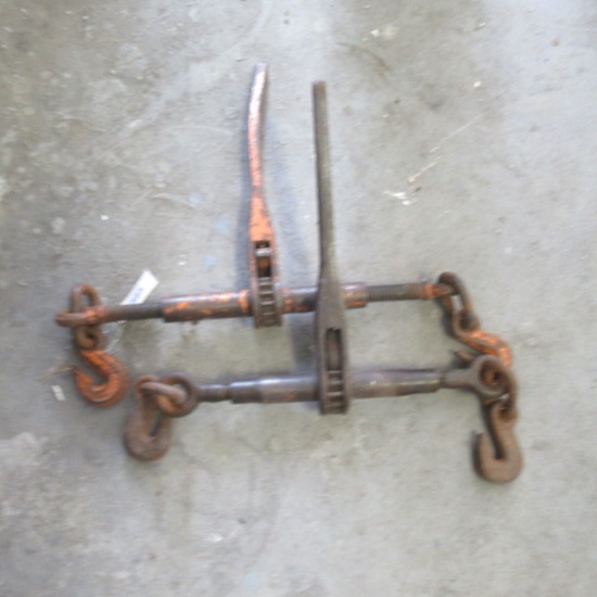 2- ratcheting chain binders, bid X2