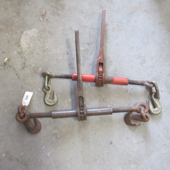 2- ratcheting chain binders, bid X2