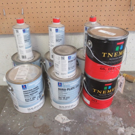 Misc paint & hardener, opened