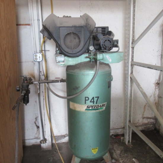 Speedair upright air compressor, single phase 220 5 hp
