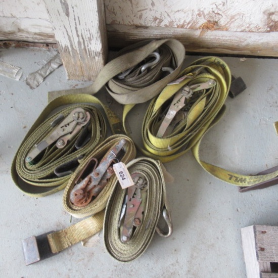 5- ratchet straps, bid X5