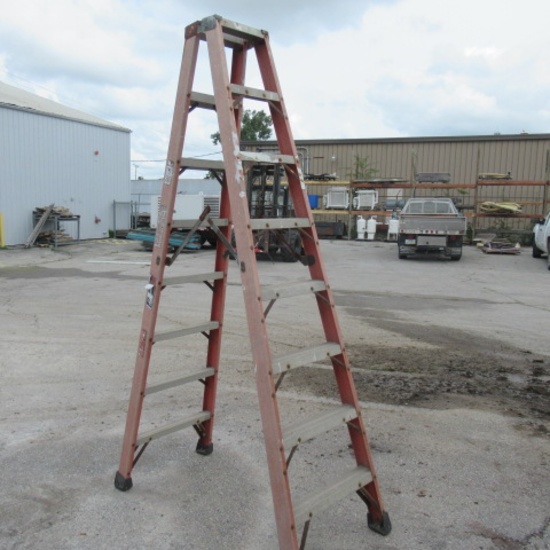 8ft fiberglass step ladder,dbl sided