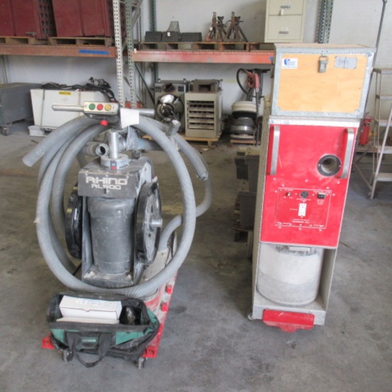 Rhino RL500 concrete floor grinder/polisher with dust collector & tooling