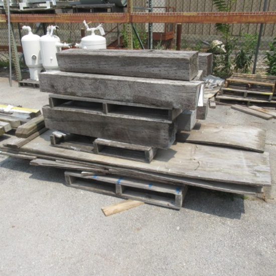 misc. RR ties, plywood, dunnage