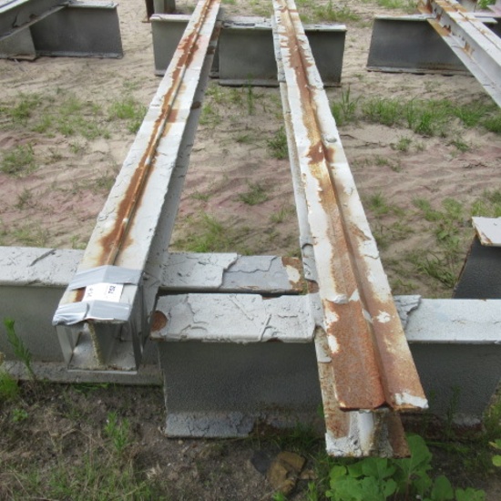 Homemade blasting/coating stands, bid X2 approx 12ft wide by 22" tall