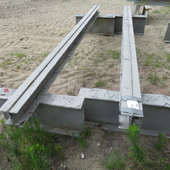 Homemade blasting/coating stands, bid X2 approx 12ft wide by 22" tall
