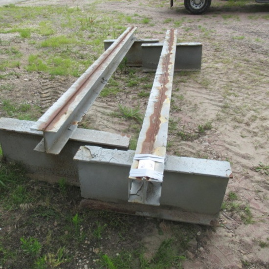 Homemade blasting/coating stands, bid X2 approx 12ft wide by 22" tall