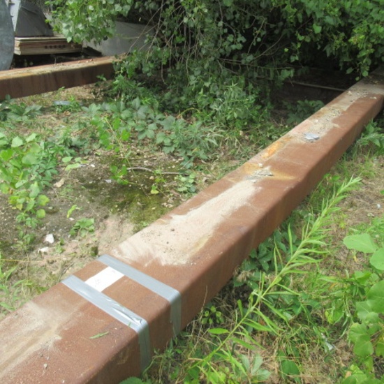 Homemade blast rack, no contents 2 pcs approx 29ft long