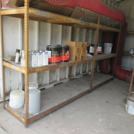 2 sets adjustable shelf units, 1 price, no content total width 154"  30"D  7ft T  must bring help &
