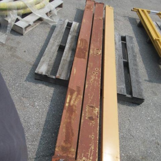 (3) pcs 9ft pallet racking cross arms, bid X3