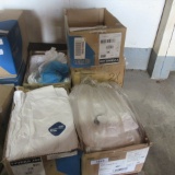 5 boxes misc open boxes of coverings, 1 lot