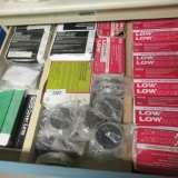 drawer full of filter cartridges