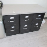 (3) 2 drawer file cabinet, bid X3 plus counter top