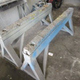2- HD metal saw horses, bidX2 60