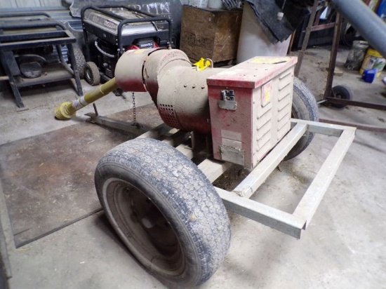 Winpower Corp. PTO driven generator on single axle cart