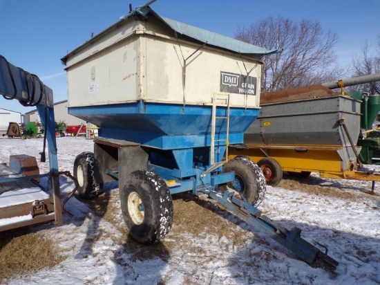 DMI Big-Little grain wagon w/roll tarp & 13.50-16.1SL tires