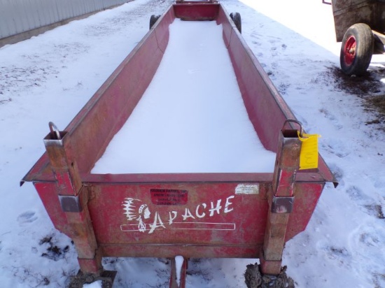 Apache 20’ steel bunks w/single axle on rubber