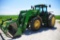 JD 7920 4WD tractor w/ duals, 746 loader w/ bucket & grapple, 5107 hrs. 480