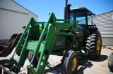 JD 4440 2WD tractor w/ 740 loader w/ joy stick control, 11,874 hrs. 8 sp. P