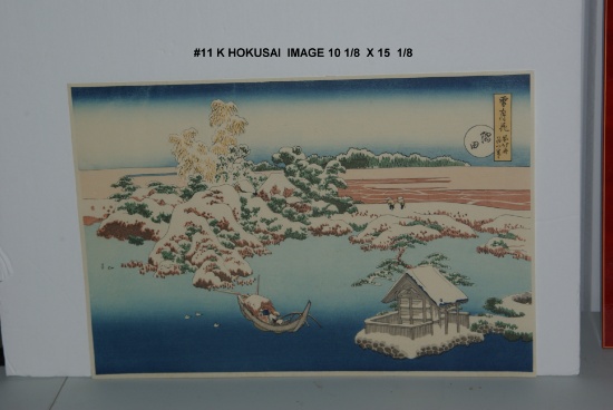 Katsushika Hokusai: Snow on the Sumida River